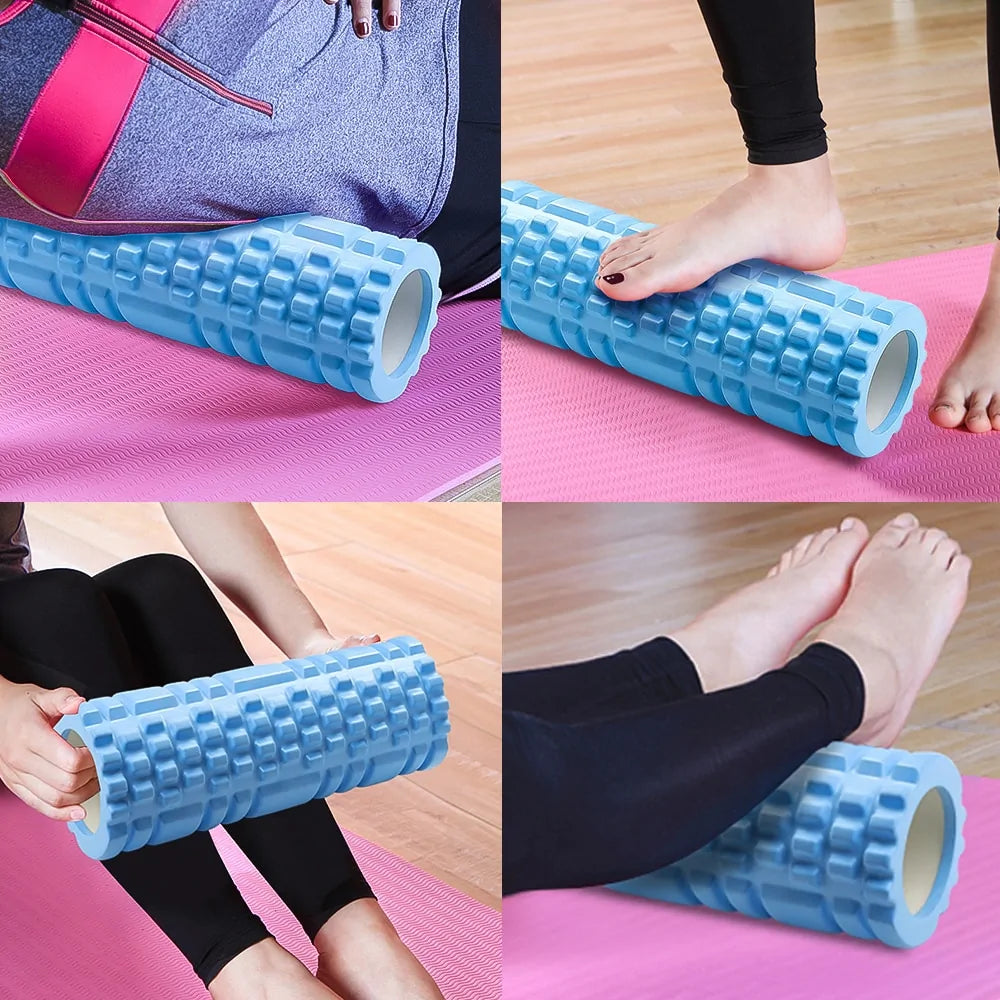 "Massage Roller: Relieve tension , relax muscles."