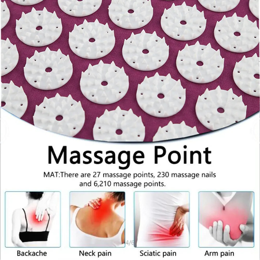 "Relax and rejuvenate with our Acupressure Massage Mat."