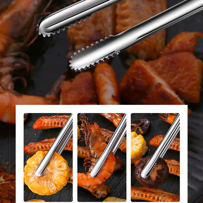 "Versatile Grill Kitchen Tongs - Essential BBQ Tool"