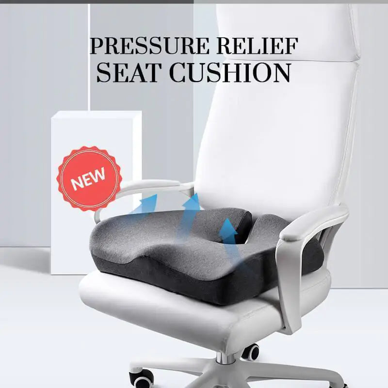 "Pressure Relief Seat Cushion: Comfort redefined."