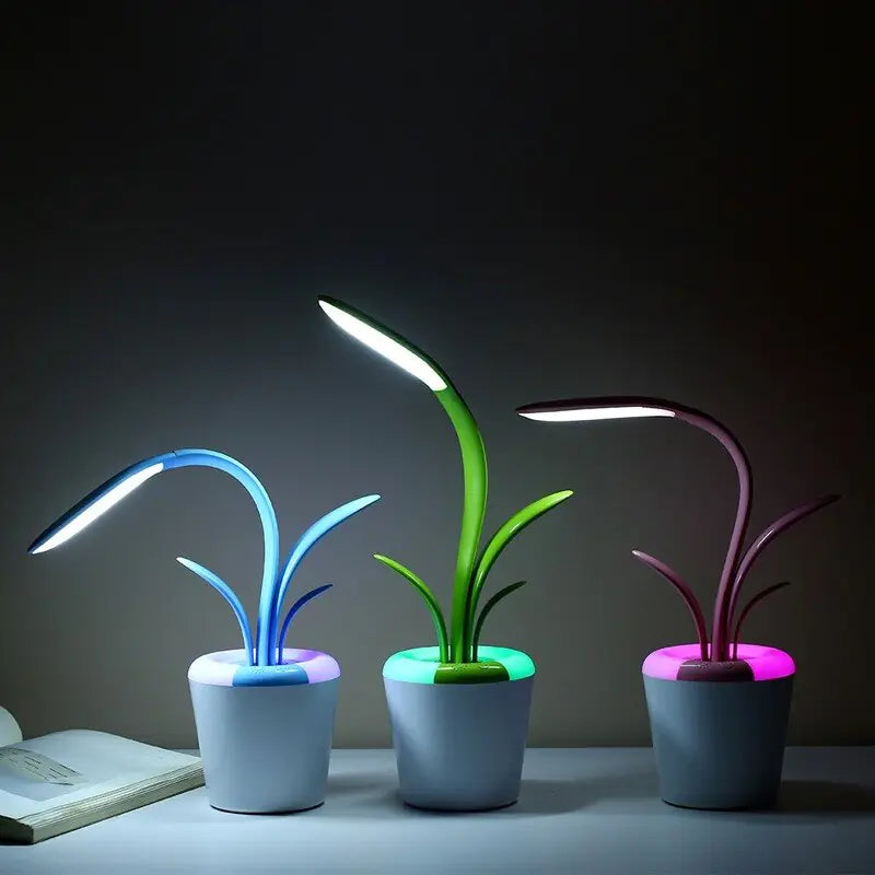"Table Lamp Flowerpot: Illuminate and decorate with style"